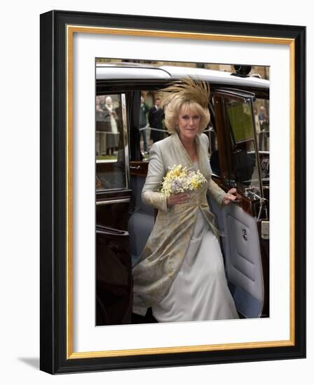 Wedding of HRH Prince Charles and Camilla Parker Bowles-null-Framed Photographic Print