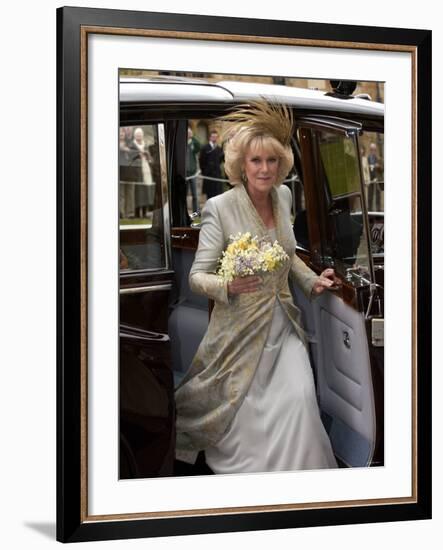 Wedding of HRH Prince Charles and Camilla Parker Bowles-null-Framed Photographic Print