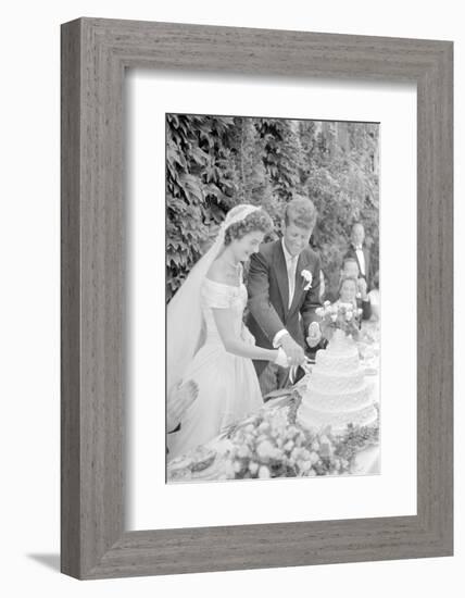 Wedding of Jackie Bouvier and Senator John F. Kennedy at Newport, Rhode Island, 1953-Toni Frissell-Framed Photographic Print