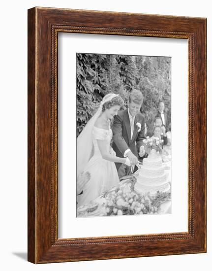 Wedding of Jackie Bouvier and Senator John F. Kennedy at Newport, Rhode Island, 1953-Toni Frissell-Framed Photographic Print