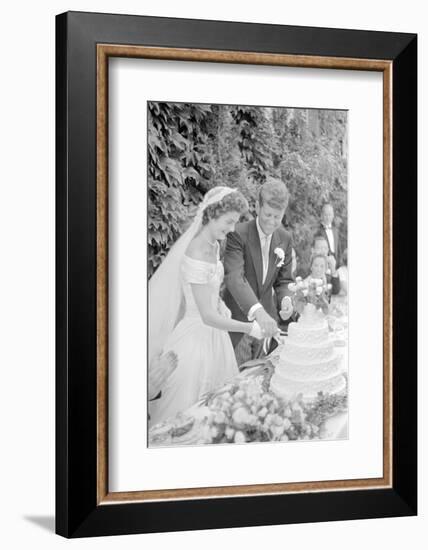 Wedding of Jackie Bouvier and Senator John F. Kennedy at Newport, Rhode Island, 1953-Toni Frissell-Framed Photographic Print