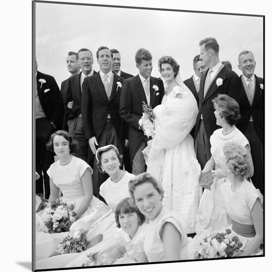 Wedding of Jackie Bouvier and Senator John F. Kennedy at Newport, Rhode Island, 1953-Toni Frissell-Mounted Photographic Print