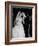 Wedding of Mary Freeman, Champion Swimmer, and John Kelly Kissing-George Skadding-Framed Photographic Print