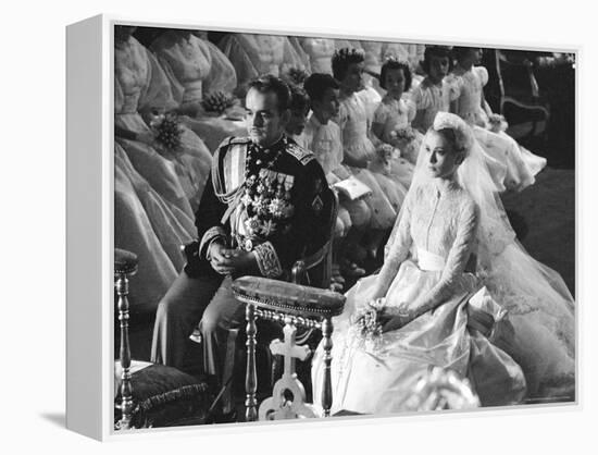 Wedding of Prince Rainier of Monaco to American Actress Grace Kelly-Thomas D^ Mcavoy-Framed Premier Image Canvas