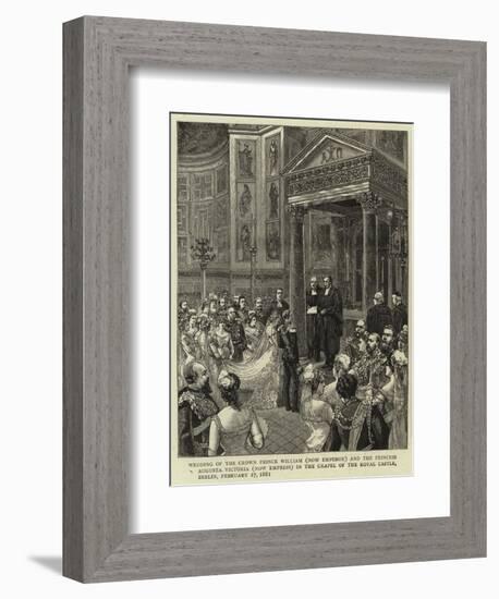 Wedding of the Crown Prince William (Now Emperor) and the Princess Augusta Victoria (Now Empress) i-null-Framed Giclee Print