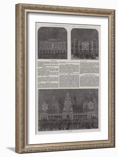 Wedding of the Prince of Wales and Alexandra of Denmark-null-Framed Giclee Print