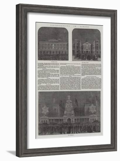 Wedding of the Prince of Wales and Alexandra of Denmark-null-Framed Giclee Print