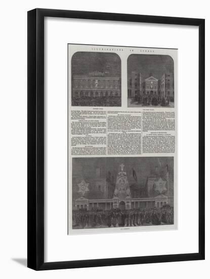 Wedding of the Prince of Wales and Alexandra of Denmark-null-Framed Giclee Print