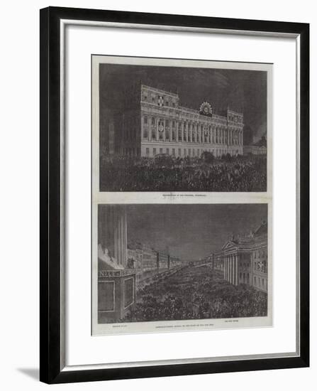 Wedding of the Prince of Wales and Alexandra of Denmark-null-Framed Giclee Print