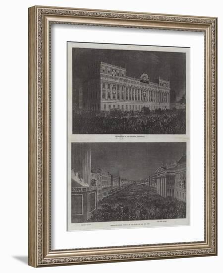 Wedding of the Prince of Wales and Alexandra of Denmark-null-Framed Giclee Print