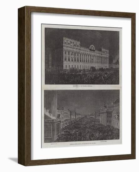 Wedding of the Prince of Wales and Alexandra of Denmark-null-Framed Giclee Print