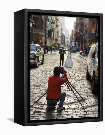 Wedding Photo Shoot in Soho, Manhattan, New York City, New York, USA-R H Productions-Framed Premier Image Canvas