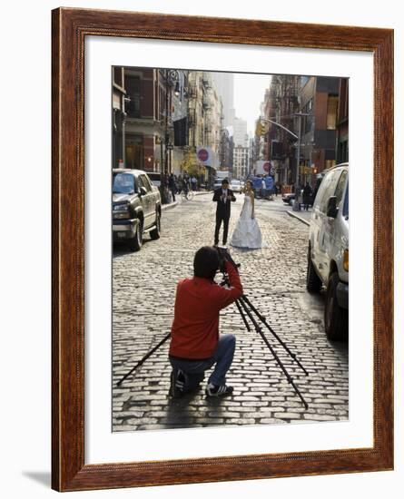 Wedding Photo Shoot in Soho, Manhattan, New York City, New York, USA-R H Productions-Framed Photographic Print