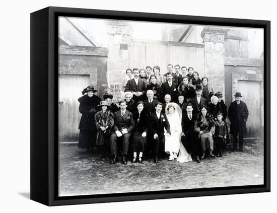 Wedding Photograph in the Sarthe Region of France, C.1920 (Photo)-French Photographer-Framed Premier Image Canvas