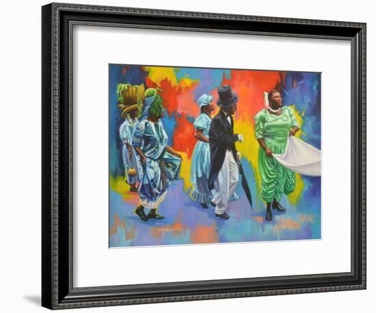 Wedding Procession  2017  (oil on board)-Colin Bootman-Framed Giclee Print