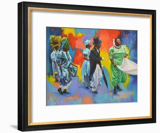 Wedding Procession  2017  (oil on board)-Colin Bootman-Framed Giclee Print