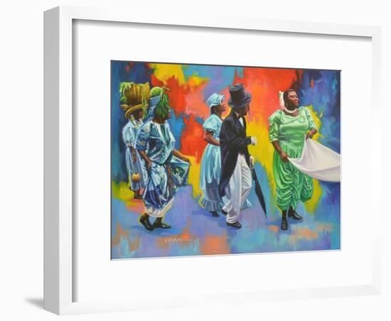 Wedding Procession  2017  (oil on board)-Colin Bootman-Framed Giclee Print