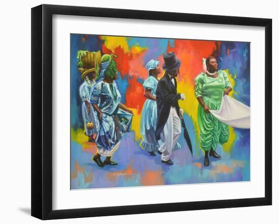 Wedding Procession  2017  (oil on board)-Colin Bootman-Framed Giclee Print