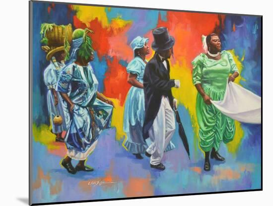 Wedding Procession  2017  (oil on board)-Colin Bootman-Mounted Giclee Print