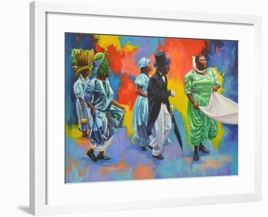 Wedding Procession  2017  (oil on board)-Colin Bootman-Framed Giclee Print