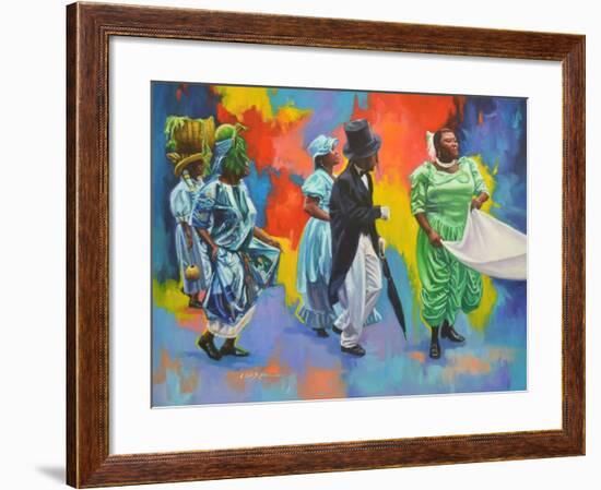 Wedding Procession  2017  (oil on board)-Colin Bootman-Framed Giclee Print