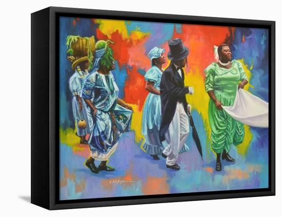 Wedding Procession  2017  (oil on board)-Colin Bootman-Framed Premier Image Canvas