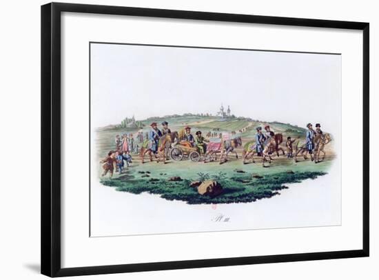 Wedding Procession, Russia, 1820-null-Framed Giclee Print