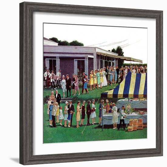 "Wedding Reception," June 9, 1962-Ben Kimberly Prins-Framed Giclee Print