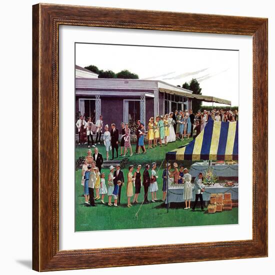 "Wedding Reception," June 9, 1962-Ben Kimberly Prins-Framed Giclee Print