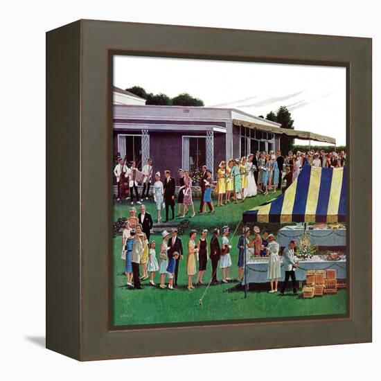 "Wedding Reception," June 9, 1962-Ben Kimberly Prins-Framed Premier Image Canvas