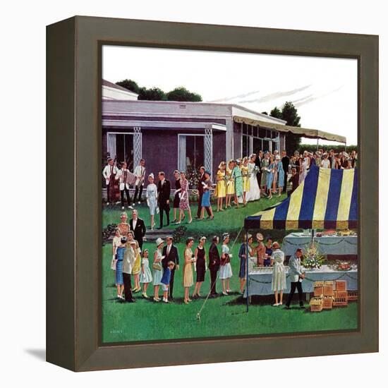 "Wedding Reception," June 9, 1962-Ben Kimberly Prins-Framed Premier Image Canvas