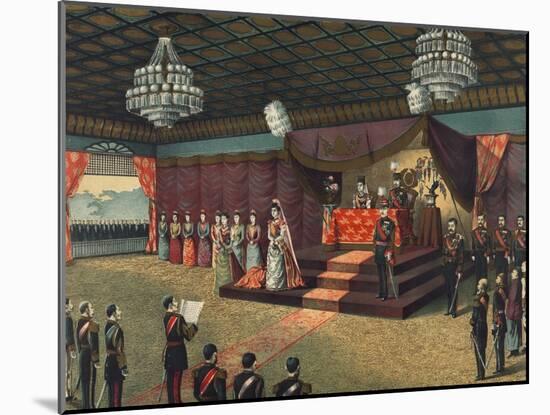 Wedding Reception of Crown Prince of Japanese Imperial Family-null-Mounted Art Print