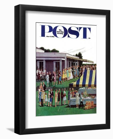 "Wedding Reception," Saturday Evening Post Cover, June 9, 1962-Ben Kimberly Prins-Framed Giclee Print