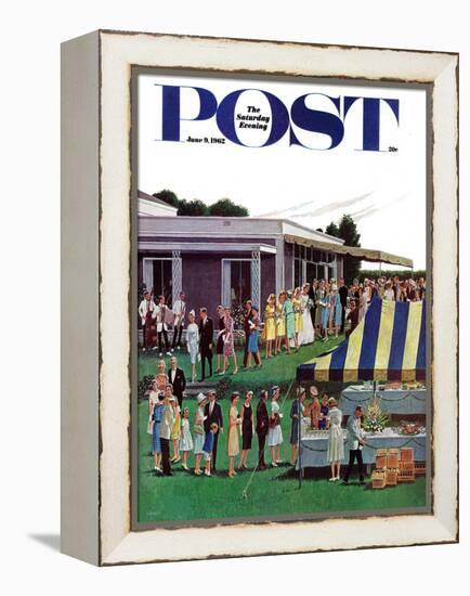 "Wedding Reception," Saturday Evening Post Cover, June 9, 1962-Ben Kimberly Prins-Framed Premier Image Canvas