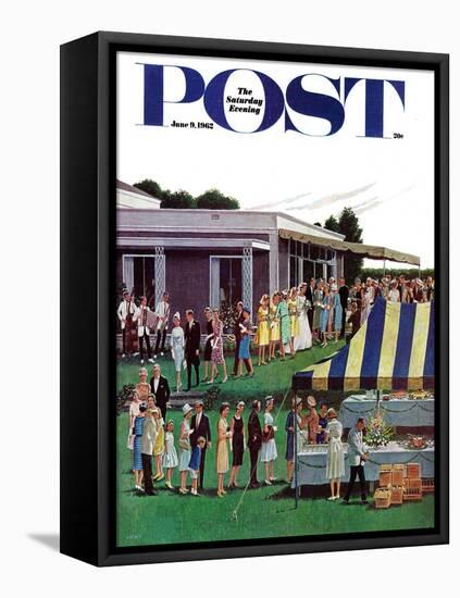 "Wedding Reception," Saturday Evening Post Cover, June 9, 1962-Ben Kimberly Prins-Framed Premier Image Canvas