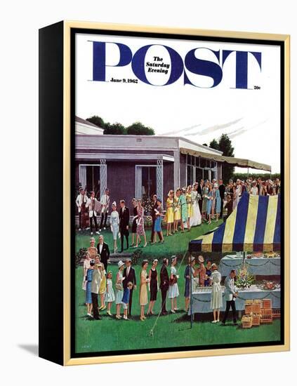 "Wedding Reception," Saturday Evening Post Cover, June 9, 1962-Ben Kimberly Prins-Framed Premier Image Canvas