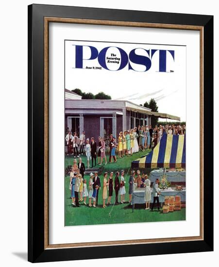 "Wedding Reception," Saturday Evening Post Cover, June 9, 1962-Ben Kimberly Prins-Framed Giclee Print