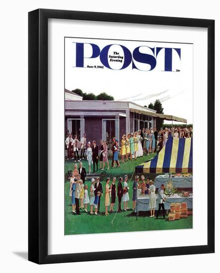 "Wedding Reception," Saturday Evening Post Cover, June 9, 1962-Ben Kimberly Prins-Framed Giclee Print