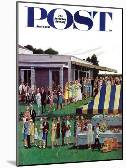 "Wedding Reception," Saturday Evening Post Cover, June 9, 1962-Ben Kimberly Prins-Mounted Giclee Print