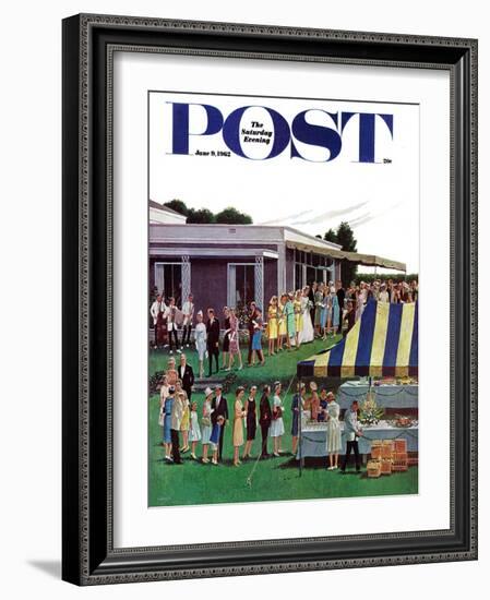 "Wedding Reception," Saturday Evening Post Cover, June 9, 1962-Ben Kimberly Prins-Framed Giclee Print