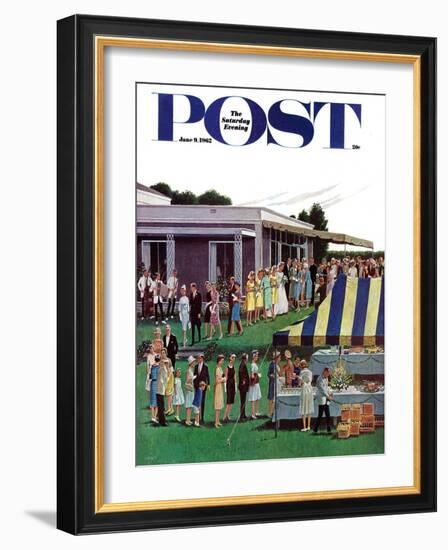 "Wedding Reception," Saturday Evening Post Cover, June 9, 1962-Ben Kimberly Prins-Framed Giclee Print