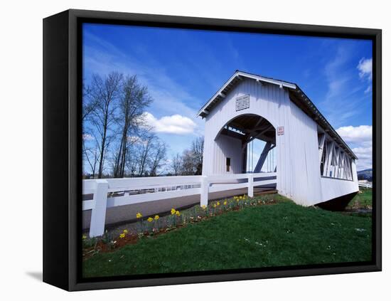 Weddle Covered Bridge-Ike Leahy-Framed Premier Image Canvas