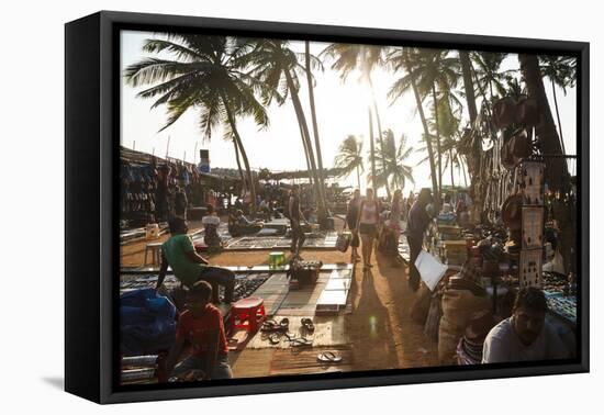 Wednesday Flea Market in Anjuna, Goa, India, Asia-Yadid Levy-Framed Premier Image Canvas