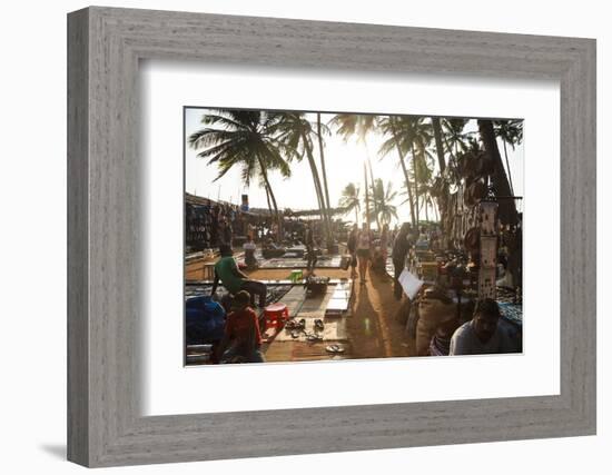 Wednesday Flea Market in Anjuna, Goa, India, Asia-Yadid Levy-Framed Photographic Print