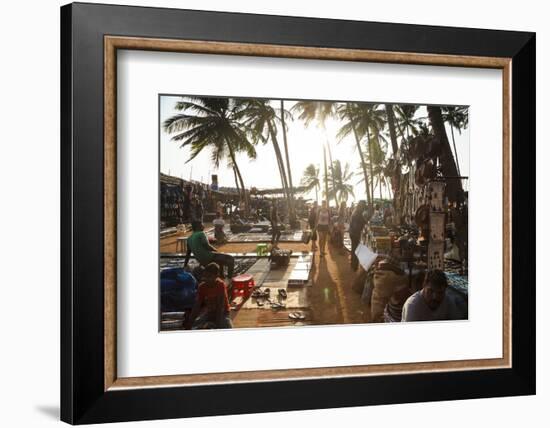 Wednesday Flea Market in Anjuna, Goa, India, Asia-Yadid Levy-Framed Photographic Print