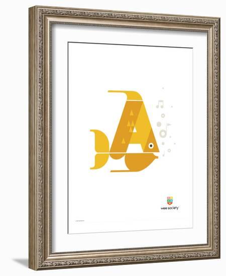Wee Alphas, Alex the Angelfish-Wee Society-Framed Giclee Print