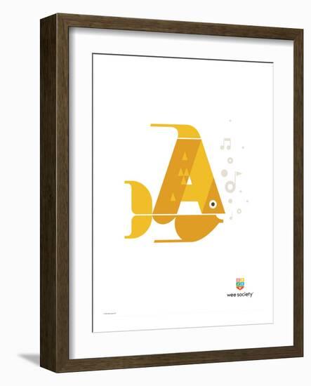 Wee Alphas, Alex the Angelfish-Wee Society-Framed Giclee Print