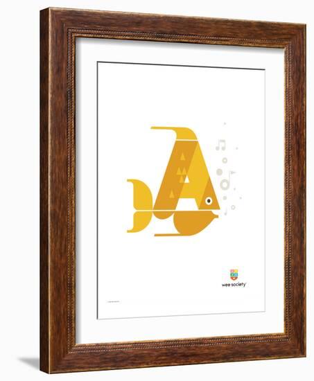 Wee Alphas, Alex the Angelfish-Wee Society-Framed Giclee Print