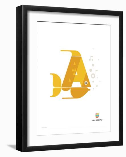 Wee Alphas, Alex the Angelfish-Wee Society-Framed Giclee Print