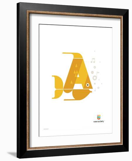 Wee Alphas, Alex the Angelfish-Wee Society-Framed Giclee Print